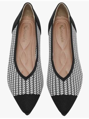 Semwiss Dressy Office Pointed Toe Leopard Ballet Flats Women’s Size 43 US 10